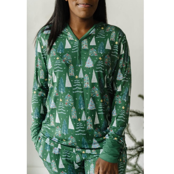 Little Sleepies Other - Little Sleepies holiday twinkling trees women’s pajama set M 🎄